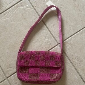 Anthropologie Fiona beaded small purse